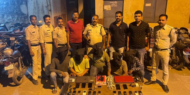 मंदसौर पुलिस द्वारा आईपीएल के सट्टे पर बड़ी कार्यवाही |