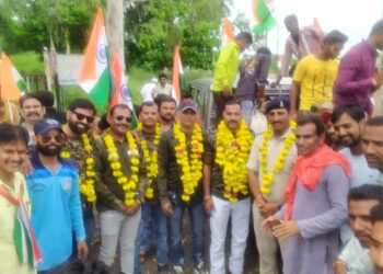 हर घर तिरंगा यात्रा को लेकर आज सीतामऊ स्थित हंडिया बाग गौशाला द्वारा मोड़ी माता जी से लेकर नागड़ा खेड़ा हनुमान जी तक तिरंगा यात्रा निकाली गई