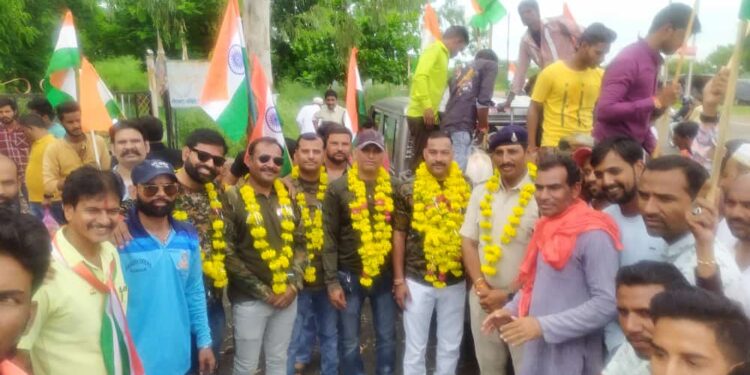 हर घर तिरंगा यात्रा को लेकर आज सीतामऊ स्थित हंडिया बाग गौशाला द्वारा मोड़ी माता जी से लेकर नागड़ा खेड़ा हनुमान जी तक तिरंगा यात्रा निकाली गई