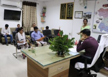 जवाहर नवोदय विद्यालय थांदला की विद्यालय प्रबंधन समिति की बैठक झाबुआ मे संपन्न हुई।