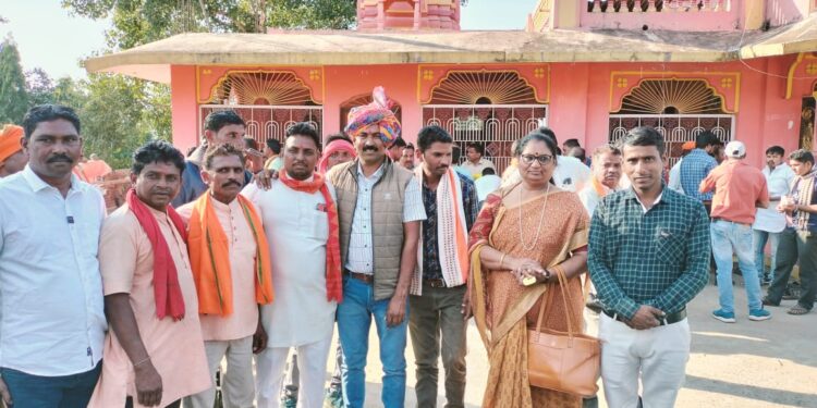 भाजपा जिला अध्यक्ष भानु भूरिया का रामा मंडल मैं हुआ भव्य स्वागत।