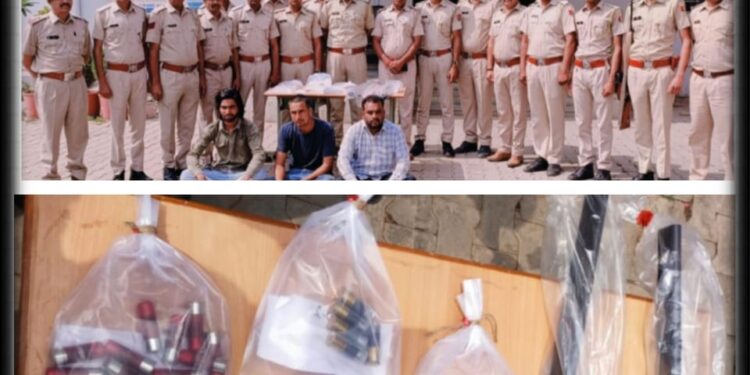 राजस्थान की छोटी सादड़ी पुलिस को मिली बड़ी सफलता के तहत अवैध हथियारों का जखीरा बरामद |